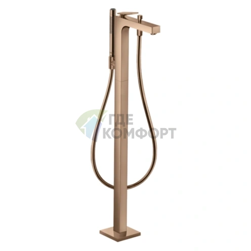 Напольный смеситель для ванны AX Citterio в полированном красном золоте (39440300) - фото 1