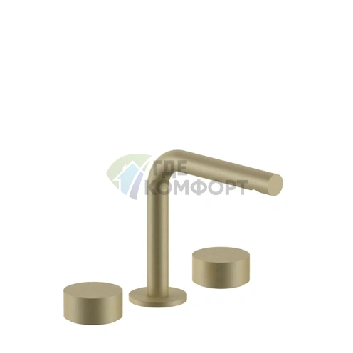 Смеситель для раковины Fantini AF/21 с позолотой, 3 отверстия, без донного клапана (27 P6 A204WF) - фото 1