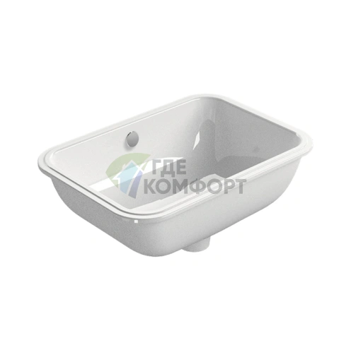 Встраиваемая раковина GSI Classic 50×35 см белого цвета - фото 1