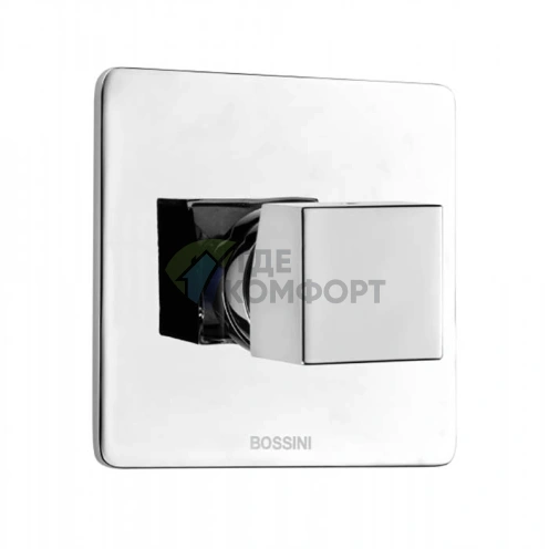 Смеситель для душа Bossini Cube настенный с квадратной ручкой, хром (Z00064.030) - фото 1