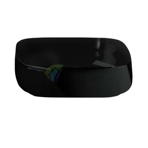 Раковина накладная Artceram Cognac 55x35 см без отверстия матовый черный (COL008 17 00) - фото 1