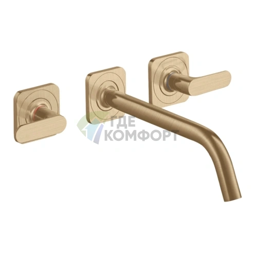 Смеситель для раковины AX Citterio M в шлифованной бронзе (34315140) - фото 1