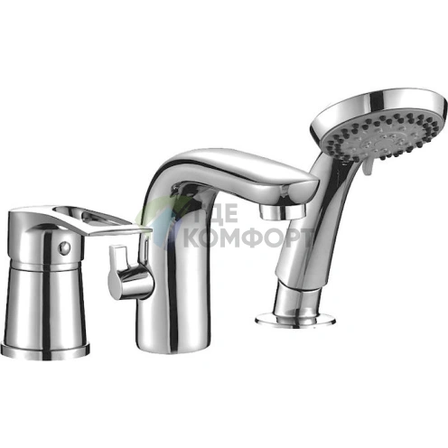 Смеситель для ванны Rossinka T T40-39: настенный монтаж на борт - фото 1