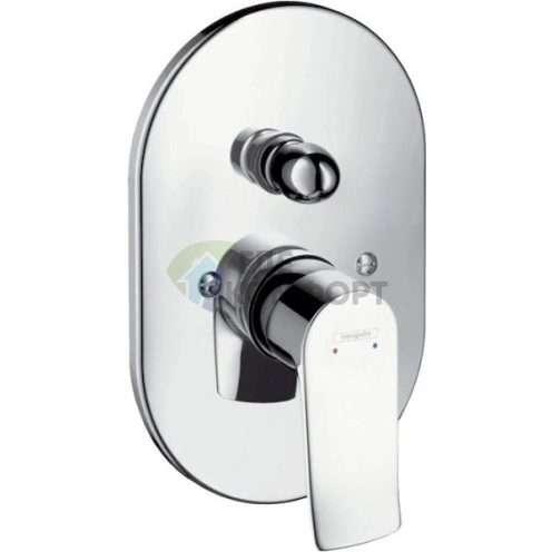 Смеситель для ванны/душа Hansgrohe Metris 31484000, 3-режимный - фото 1