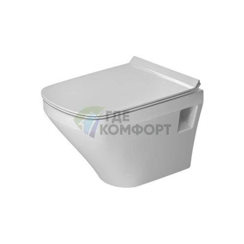 Подвесной унитаз Duravit DuraStyle Compact 480 мм с технологией Rimless и смывом 4,5 л (2571090000) - фото 1