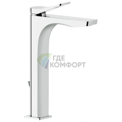 GESSI Rilievo Однорычажный смеситель для раковины с донным клапаном, хром (59009#031) - фото 1