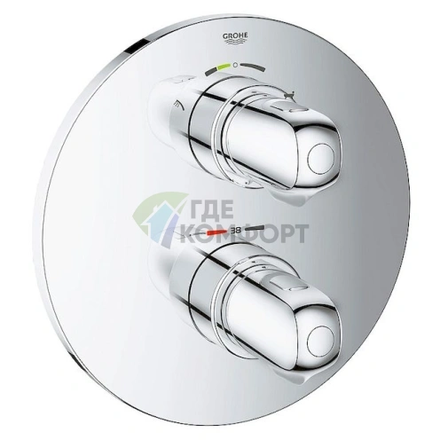 Термостат Grohe Grohtherm 1000 New для ванны с душем: стабильная температура для вашего комфорта и безопасности - фото 1