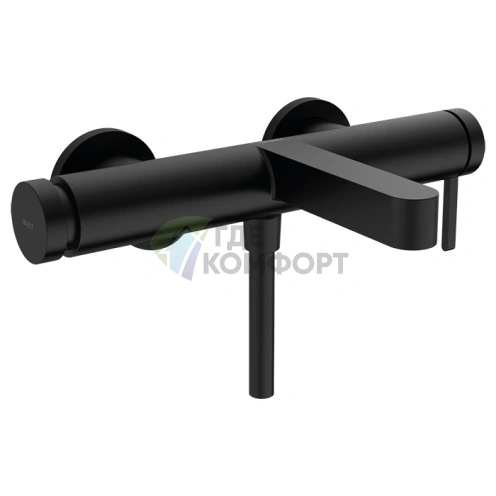 Смеситель для ванны Hansgrohe Finoris настенный однорычажный черный матовый (76420670) - фото 1