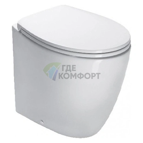 Приставной унитаз Catalano Velis 50: компактный дизайн для современного санузла - фото 1