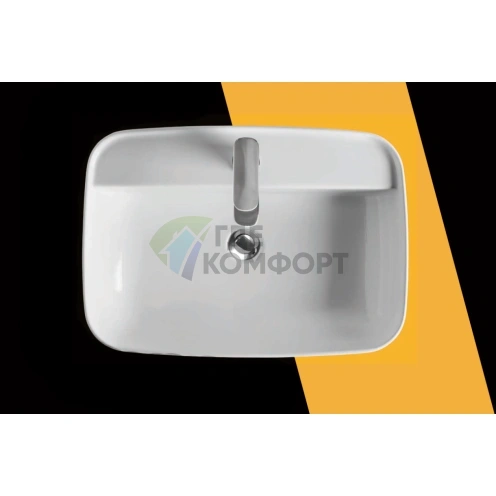 Накладная раковина Kerasan Tribeca 60x43 см, белая (514001*1) - фото 4