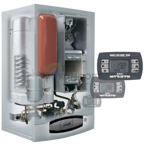 Газовый настенный котел Baxi Nuvola-3 Comfort 280 i двухконтурный с встроенным бойлером фото 2