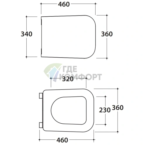 Сиденье для унитаза GLOBO Stone 56 см белое с микролифтом (хром) (ST020 BI/cr) - фото 2