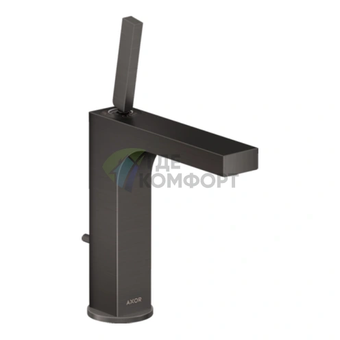 Смеситель для умывальника AX Citterio в шлифованном черном хроме (39031340) - фото 1