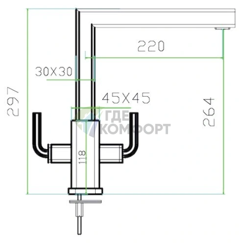 Смеситель Zorg Inox Levos-A для кухни: стиль и надежность из нержавеющей стали - фото 2