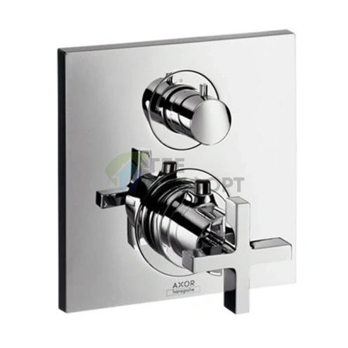 Термостат для душа AX Citterio встраиваемый, 2 выхода, хром (39725000) - фото 1