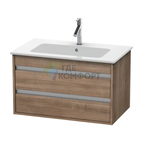 База под раковину Duravit Ketho для ME by Starck, 2 выдвижных ящика, цвет тичинская вишня, 480x800x475 мм (KT642907373) - фото 1