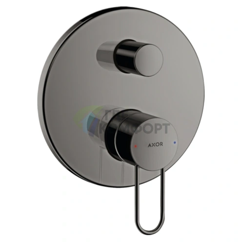 Смеситель для ванны AX Uno в цвете полированный черный хром (38426330) - фото 1