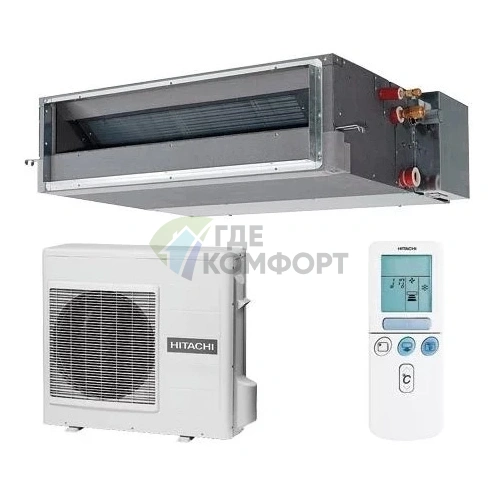Кондиционер канальный Hitachi RAC-50DPA/RAD-50PPA 6 кВт inv - фото 1