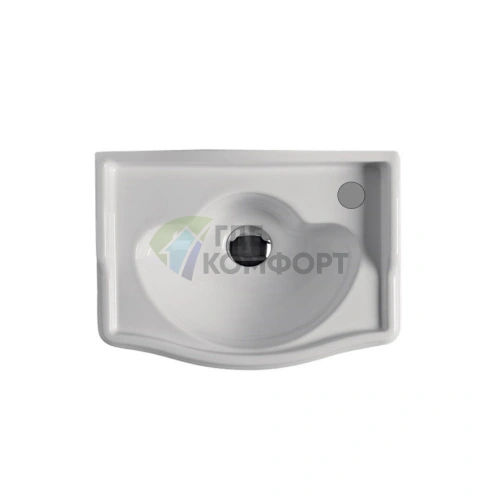 Раковина KERASAN Retro 410x320 мм (1 отверстие справа, белый) (103301*1 dx) - фото 1