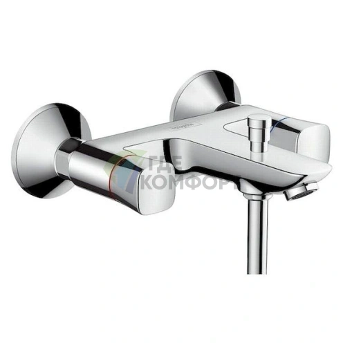 Стильный смеситель Hansgrohe Logis для ванны с душем: эргономичный дизайн и комфорт - фото 1