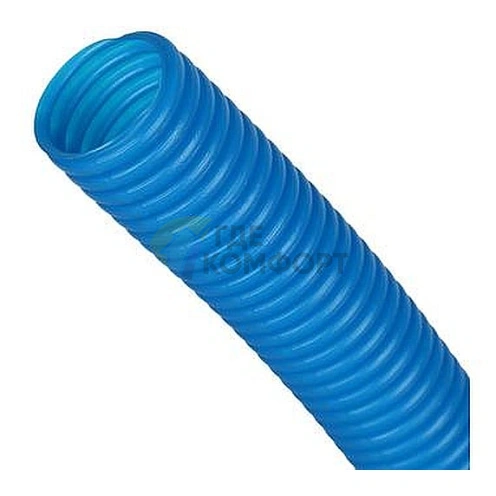 Труба Stout гофрированная ПНД-цвет синий-наружным диаметром 20 мм для труб диаметром до 18 мм - фото 3
