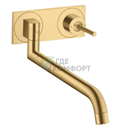 Смеситель для кухни AX Uno в шлифованном золоте — элегантность и стиль (38815250) - фото 1