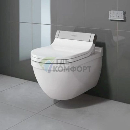 Подвесной унитаз Duravit Starck 3: Современный дизайн и функциональность (2226590000) - фото 2