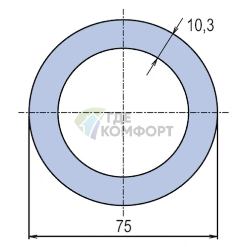 Труба PP-RCT WAVIN Ekoplastik PN16 75x10-3 - фото 2