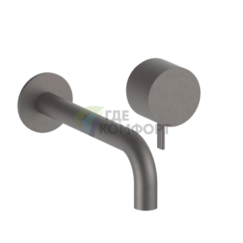 Смеситель для раковины Fantini AF/21 встраиваемый, матовый графит (27 P5 A613B) - фото 1