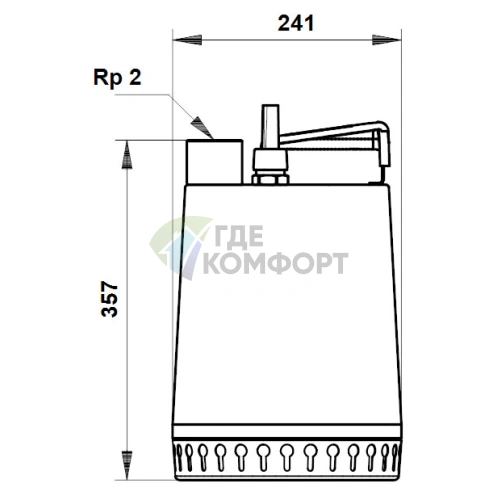 Дренажный насос Grundfos Unilift AP 12.50.11.1 - фото 3