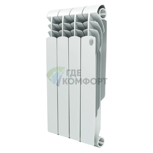 Радиатор биметаллический Royal Thermo Revolution Bimetall 350 4 секции - фото 1
