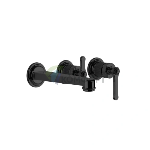 Смеситель для ванны GESSI VENTI20 встраиваемый однорычажный, черный матовый (65042#299) - фото 1