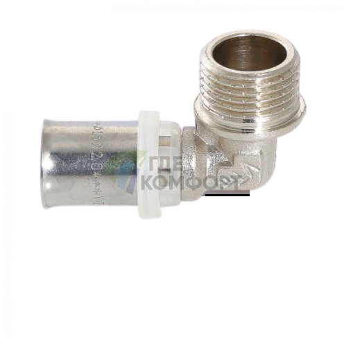 Угольник пресс с наружной резьбой 16х3/4 Valtec - фото 4