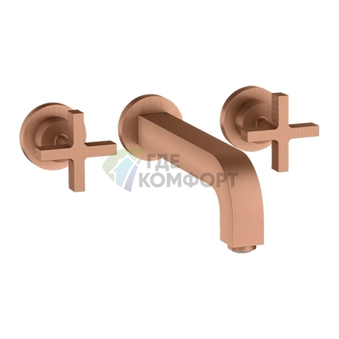 Смеситель для раковины AX Citterio в цвете шлифованное золото с красным оттенком (39143310) - фото 1