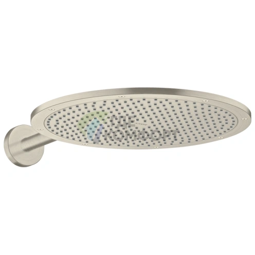 Верхний душ AX, 350 мм, с держателем 390 мм (шлифованный никель) (26034820) - фото 1