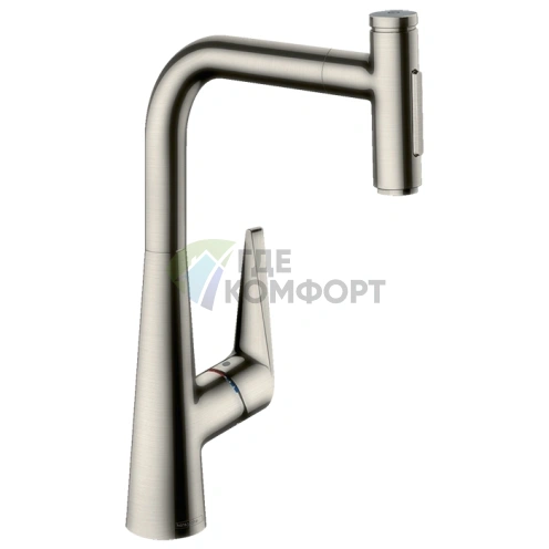 Смеситель для кухни Hansgrohe Talis Select M51 с выдвижным душем и технологией sBox (73867800) - фото 1