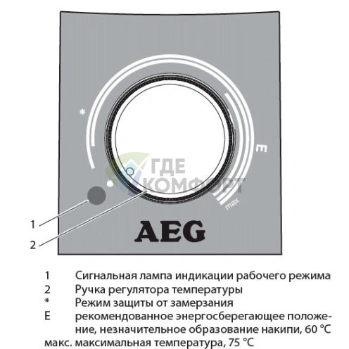 Водонагреватель накопительный электрический AEG EWH 50 Trend - фото 2