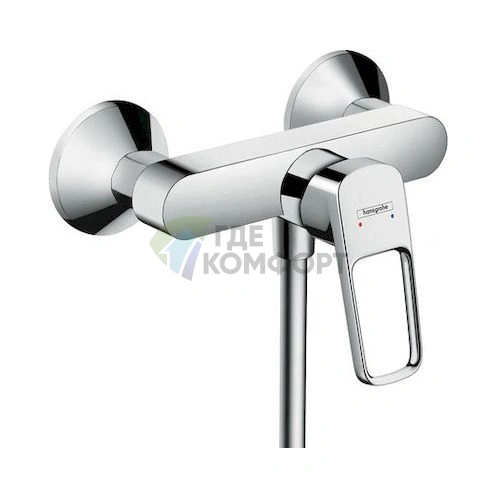 Стильный и эргономичный смеситель Hansgrohe Logis Loop для душа - фото 1