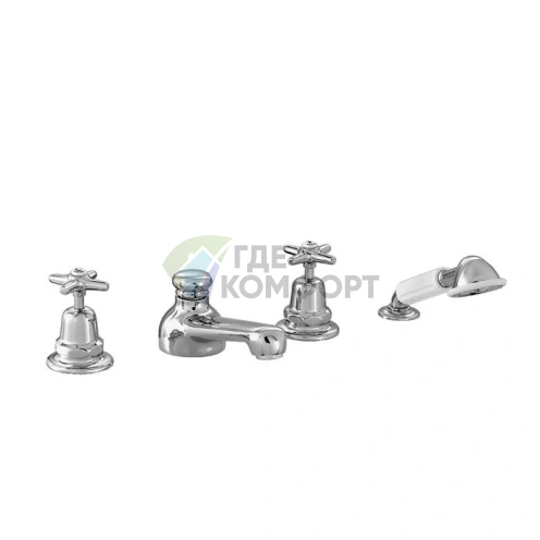 Смеситель для ванны Stella Italica на 4 отверстия 3256/308 хром (IT 02302 CR00) - фото 1