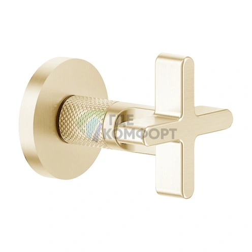 Запорный кран GESSI INCISO 3/4 для термостатического смесителя, золото (58363#246) - фото 1