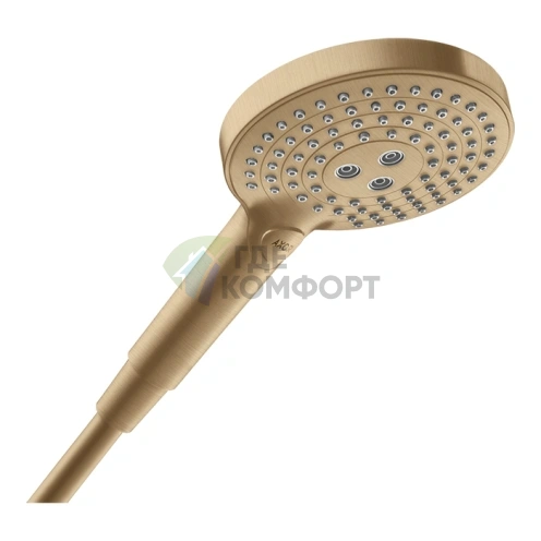 Ручной душ AX 120 3je с расходом 15 л/мин в цвете шлифованная бронза (26050140) - фото 1