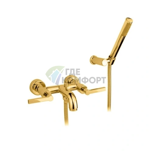 Смеситель для ванны Nicolazzi Mac Kinley 05 с душем, золото (2202GO29) - фото 1