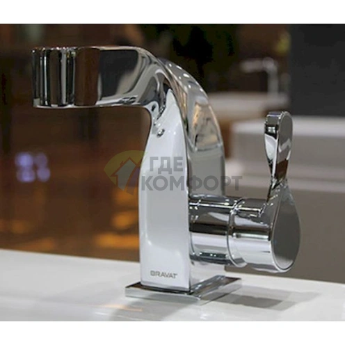 Смеситель для раковины Bravat Wave F174108C — элегантность в каждой детали - фото 5
