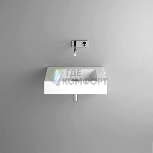 Подвесная раковина BETTEAqua 60x49.5x125 см белая, покрытие Glaze Plus, без отверстия под смеситель (A056-000) - фото 1