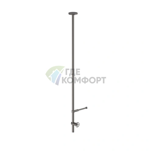 Потолочный смеситель Fantini Fontane Bianche для раковины без донного клапана, излив 1350 мм, цвет Matt Gun Metal PVD (47 P5 P404B) - фото 1