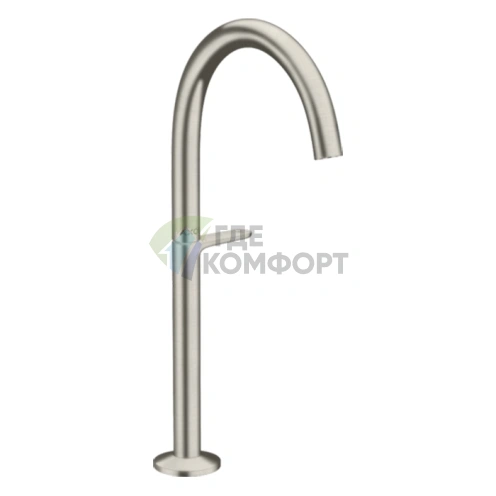 Смеситель для раковины AX One Sel 260 с функцией p-open в цвете «сталь» (48030800) - фото 1