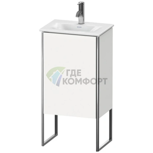Тумба напольная под раковину Duravit XSquare 073345 White High Gloss, 1 дверца (XS4520R2222) - фото 1