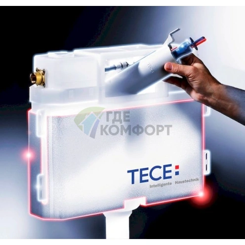 Смывной бачок скрытого монтажа TECE TECEprofil 9 041 008: Компактный и бесшумный - фото 4