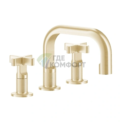 GESSI INCISO Смеситель для раковины в золоте (58111#246) - фото 1