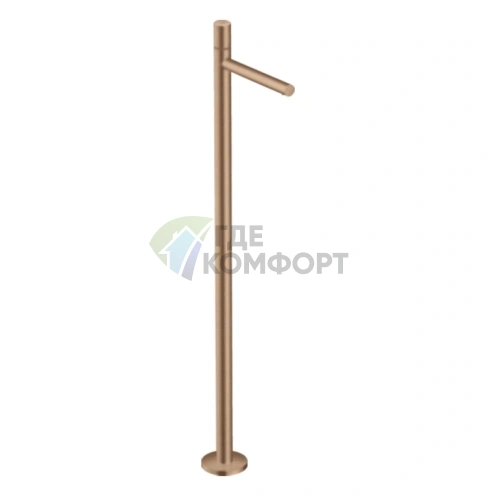 Напольный смеситель для раковины AX Uno в цвете шлифованное красное золото (45037310) - фото 1